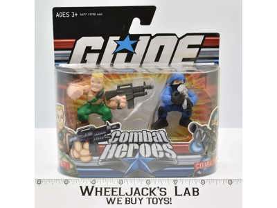 Duke & Cobra Trooper G.I. Joe Combat Heroes 2008 Hasbro NEW MOSC SEALED