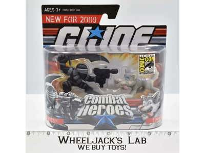 Snake Eyes & Timber the Wolf G.I. Joe Combat Heroes 2008 Hasbro NEW MOSC SEALED