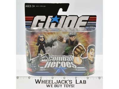 Baroness & Flint G.I. Joe Combat Heroes 2008 Hasbro NEW MOSC SEALED