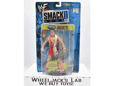 Kurt Angle 7" Series 7 Smack Down MOSC WWF 2000 JAAKS WWF Action Figure