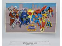 Super Powers Poster DC Comics 1984 Kenner 18"x11"
