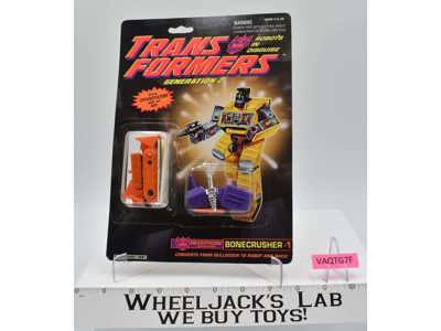 Bonecrusher Orange Decepticon G2 Transformers 1992 Hasbro Figure NEW MOSC SEALED