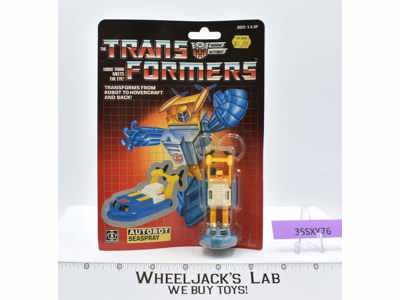 Seaspray MOSC NEW Sealed 1985 Vintage Hasbro G1 Transformers Action Figure