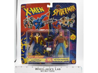 Wolverine VS Peter-Parker X-Men Spider-Man Collector's Edition 1994 Toybiz MOSC