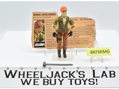 Tollbooth V1 100% Complete 1985 GI Joe Hasbro Vintage Action Figure