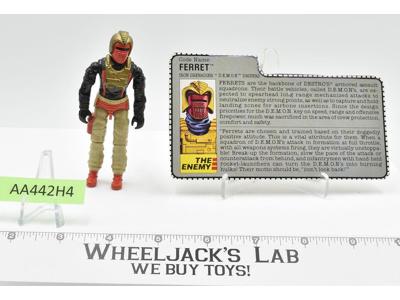 Ferret V1 100% Complete 1988 GI Joe ARAH Vintage Hasbro Action Figure