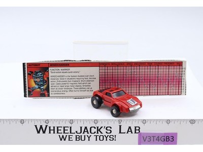 Windcharger RED Minibot 100% Complete Vintage 1984 G1 Transformers Action Figure