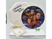 Captain's Tribute 30 Years Plate Star Trek 1997 The Hamilton Collection