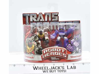 Grimlock &amp; Shockwave Robot Heroes 2006 MOSC Hasbro Transformers Action Figures