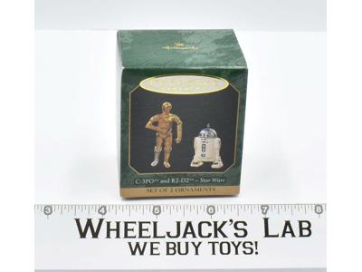 C-3PO &amp; R2-D2 Set Of Ornaments Keepsake Ornament 1997 MIB Hallmark MIB