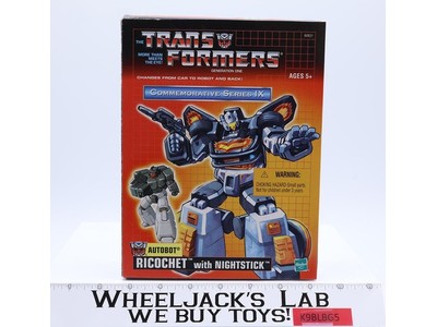 Ricochet W/ Nightstick Commemorative Series Reissue 2003 Hasbro NEW MISB SEALED