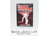 Vroom Action Figure Instruction Manual Booklet 1989 Hasbro G1 Transformers