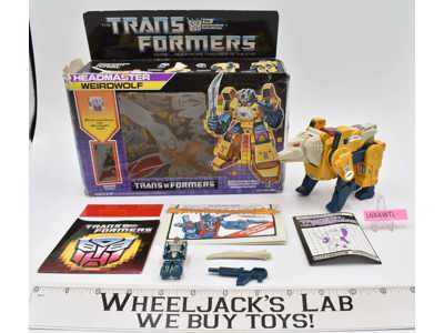 Weirdwolf NICE FIGURE 100% complete w/Box 1987 Vintage Hasbro G1 Transformers