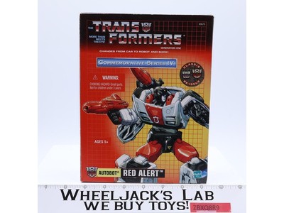 Red Alert Commemorative Series Reissue Transformers 2002 Hasbro NEW SEALED