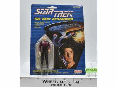 Commander William Riker Star Trek The Next Generation Galoob 1988 Vintage Figure