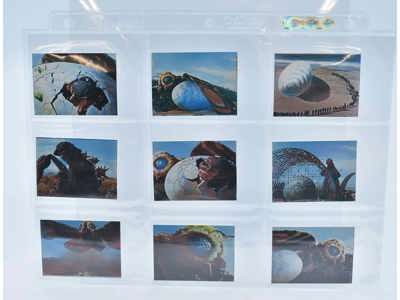 Lot of 16 Mothra vs Godzilla Japanese 1970's Mini Trading Cards Toho Menko