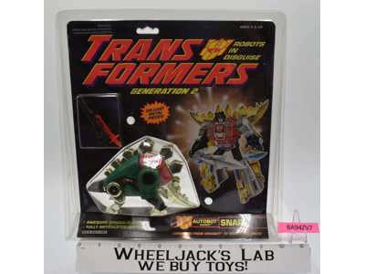 Snarl Green Dinobot Autobot G2 Transformers 1992 Hasbro Figure NEW MISB SEALED