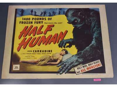 Half Human 1955 Sci-fi/Horror Movie Poster 22x28