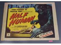 Half Human 1955 Sci-fi/Horror Movie Poster 22x28