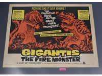 Gigantis the Fire Monster 1955 Sci-fi/Horror Movie Poster 22x28