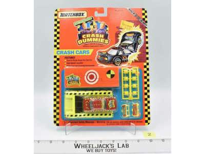 Crash Cars #2 The Incredible Crash Dummies 1992 Matchbox NEW SEALED MOSC