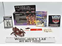 Chop Shop NR MINT FIGURE NICE BOX UNUSED STICKERS 1985 Vintage G1 Transformers