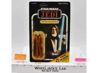 Ben Obi-Wan Kenobi 65 Back-C Star Wars ROTJ 1983 Kenner NEW MOSC SEALED