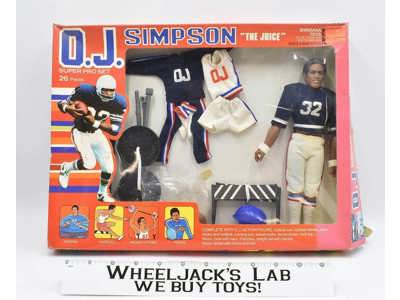 O.J. Simpson The Juice Super Pro Set 9.5" MIB NRFB 1975 Shindana Toys