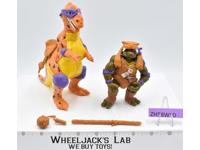 Cave Turtle Don &amp; His Trippy T-Rex Teenage Mutant Ninja Turtles 1993 Playmates