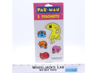 Pac-Man Magnet Set 5Pc 1980 Midway Plymouth Inc Vintage NEW SEALED