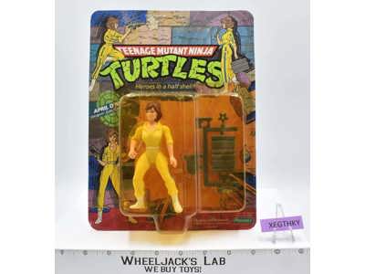 April O'Neil Green Stripe MOSC 1988 Teenage Mutant Ninja Turtles TMNT Playmates