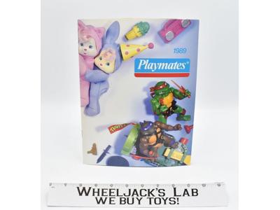 PLAYMATES 1989 Toy Fair Dealer Catalog W/Poster TEENAGE MUTANT NINJA TURTLES