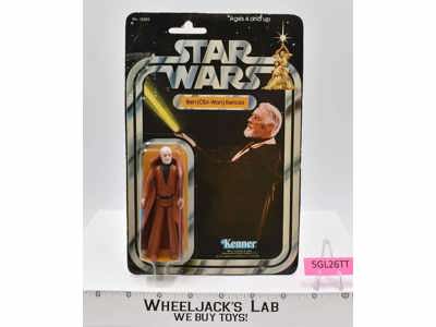 Ben Obi-Wan Kenobi 21 Back-B Star Wars 1977 Kenner Action Figure NEW MOSC SEALED