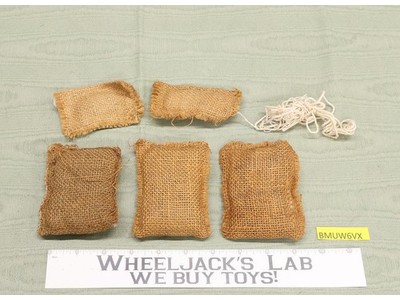 Lot of 5 Combat Sandbags Unmarked Brand 12" 1:6 Joe Barbie West Accessory Set