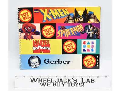 TOY BIZ 1994 Toy Fair Employee Dealer Catalog X-MEN SPIDERMAN CABOODLES GERBER