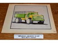 Lot of 6 Farm Vehicle Truck Tonka INITIAL CONCEPT ART ILLUSTRATIONS SKETCHES