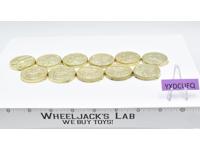 Lot of 11 Gold Power Coin Mighty Morphin Power Rangers 1993 Bandai