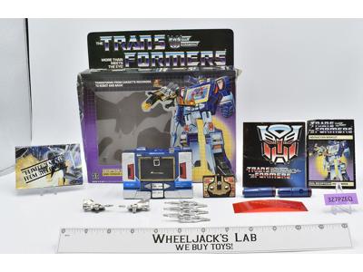 Soundwave &amp; Buzzsaw W/ Box 1985 Vintage G1 Transformers Action Figure