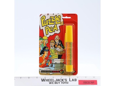 Yellow Puzzle Pen Rubik's Cube Puzzle 1982 Ideal Vintage NEW SEALED