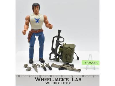 Fire Power John Rambo 100% Complete Sylvester Stallone Rambo 1986 Coleco Figure