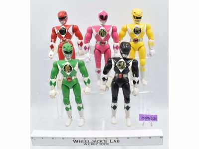 Lot of 5 Power Rangers 1994 8" Bandai Action Figures