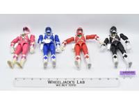 Lot of 4 Power Rangers 1994 8" Bandai Action Figures