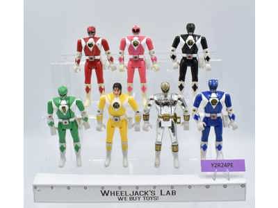 Lot of 7 Power Rangers 1993 5" Bandai Action Figures