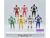 Lot of 7 Power Rangers 1993 5" Bandai Action Figures