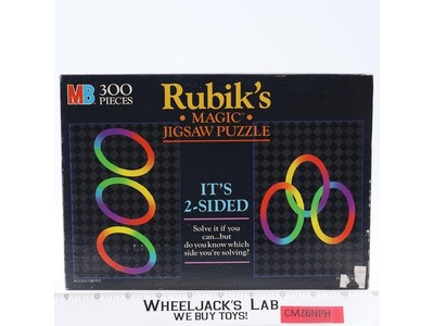 2-Sided Jigsaw Puzzle Rubik's Magic 300Pc 1986 Milton Bradley Vintage NEW SEALED