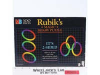 2-Sided Jigsaw Puzzle Rubik's Magic 300Pc 1986 Milton Bradley Vintage NEW SEALED