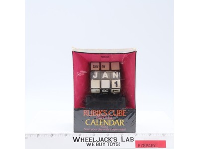 Rubik's Cube Perpetual Calendar 3x3x3 Puzzle 1981 Ideal Vintage NEW SEALED