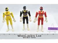 Lot of 3 Power Rangers 1997 5" Bandai Action Figures