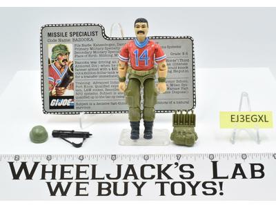 Bazooka V1 100% Complete 1985 GI Joe Hasbro Vintage Action Figure