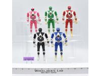 Lot of 5 Power Rangers 1993 5" Bandai Action Figures